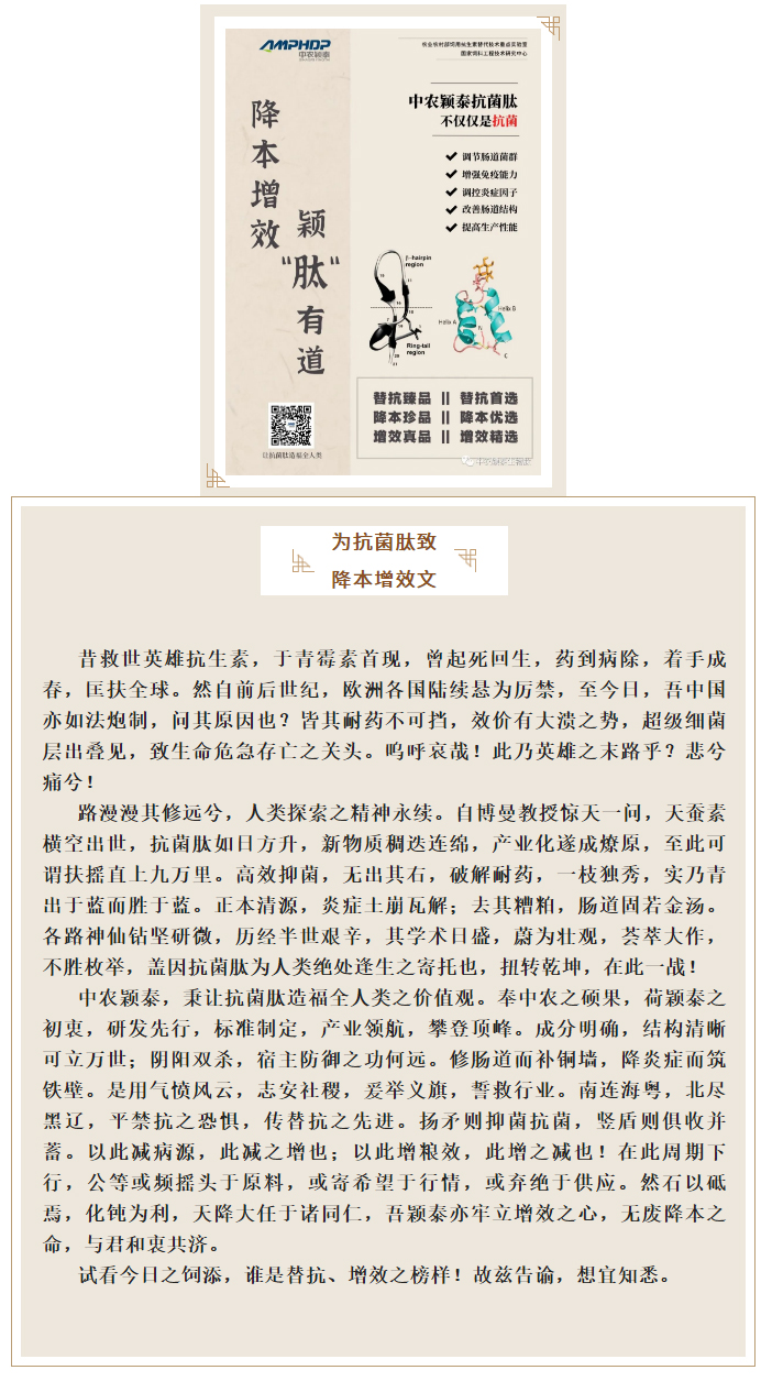 降本增效，穎“肽”有道——抗菌肽降低飼料營(yíng)養水平應用方案_01